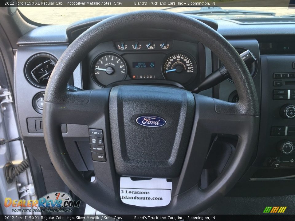 2012 Ford F150 XL Regular Cab Ingot Silver Metallic / Steel Gray Photo #13
