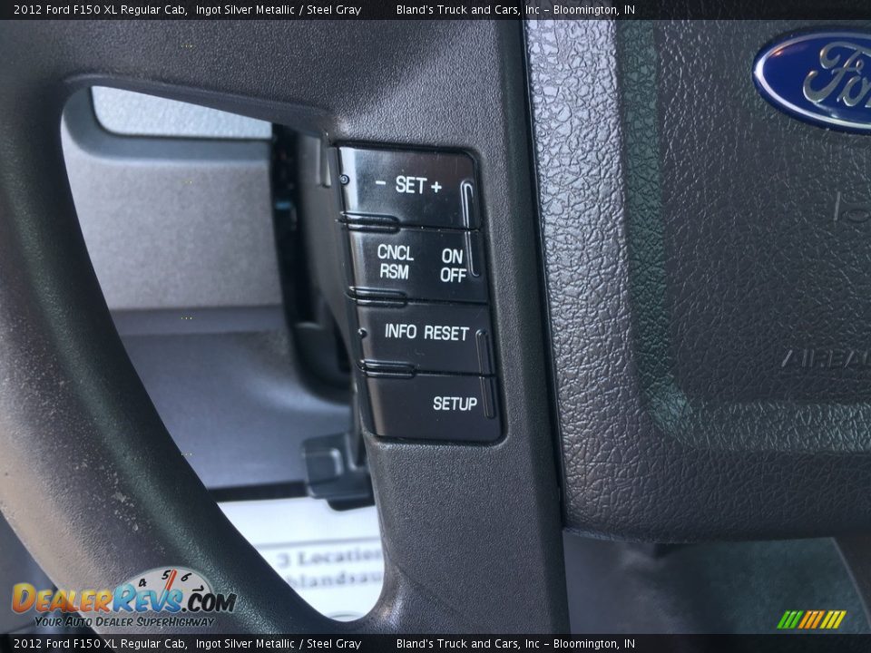 2012 Ford F150 XL Regular Cab Ingot Silver Metallic / Steel Gray Photo #15