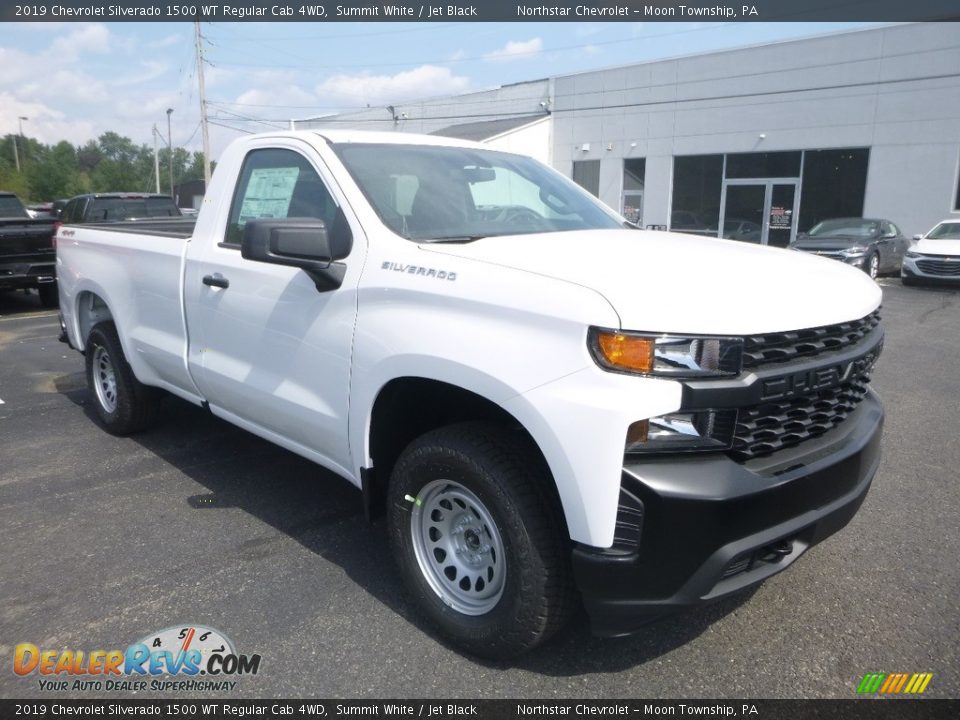 2019 Chevrolet Silverado 1500 WT Regular Cab 4WD Summit White / Jet Black Photo #7