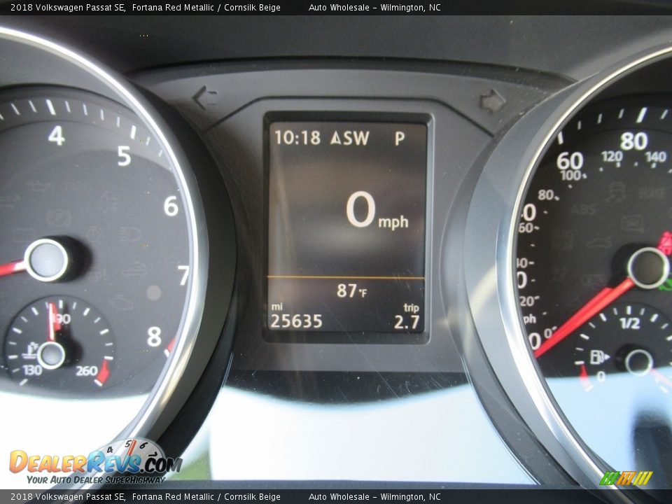 2018 Volkswagen Passat SE Fortana Red Metallic / Cornsilk Beige Photo #16