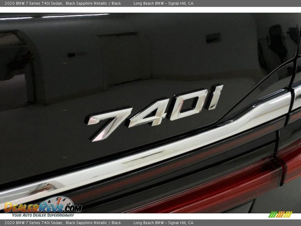 2020 BMW 7 Series 740i Sedan Black Sapphire Metallic / Black Photo #7