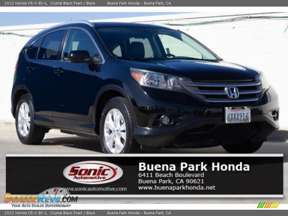 2012 Honda CR-V EX-L Crystal Black Pearl / Black Photo #1
