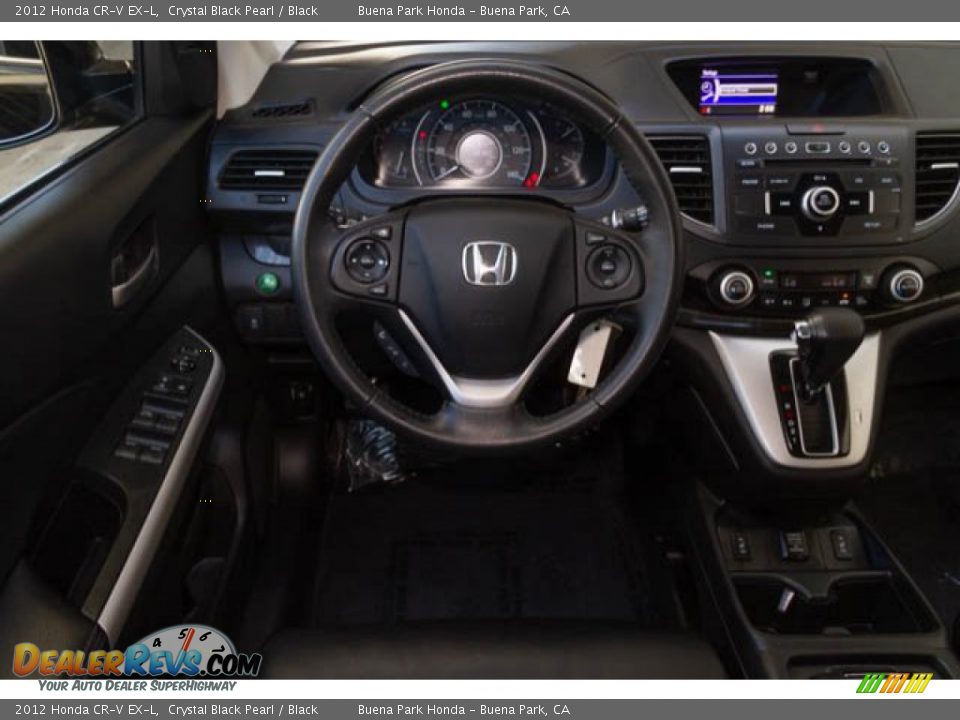 2012 Honda CR-V EX-L Crystal Black Pearl / Black Photo #5