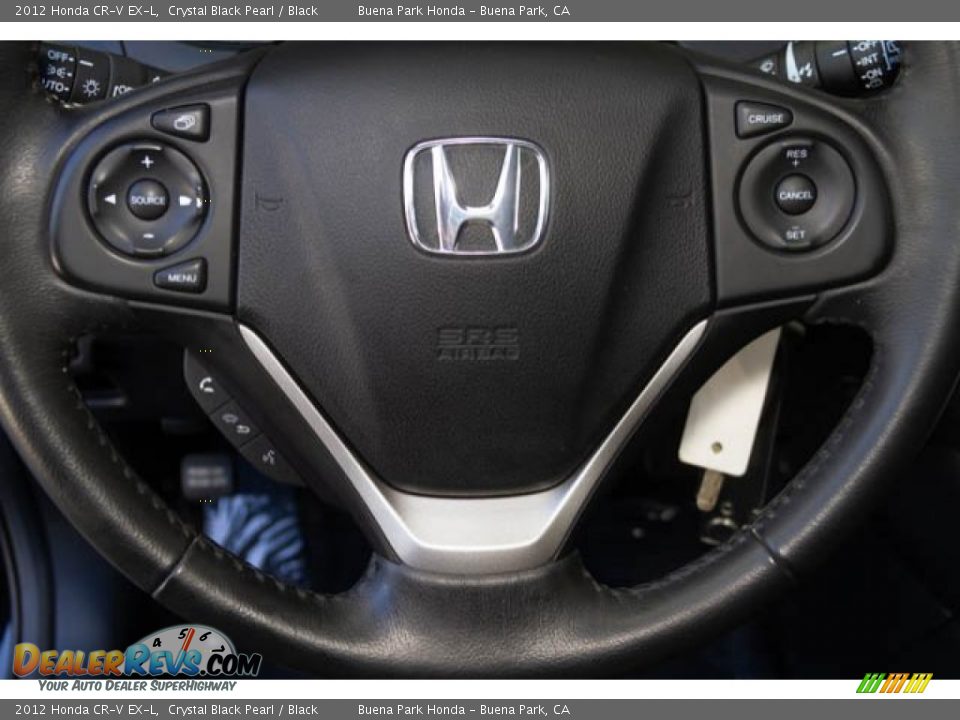2012 Honda CR-V EX-L Crystal Black Pearl / Black Photo #11