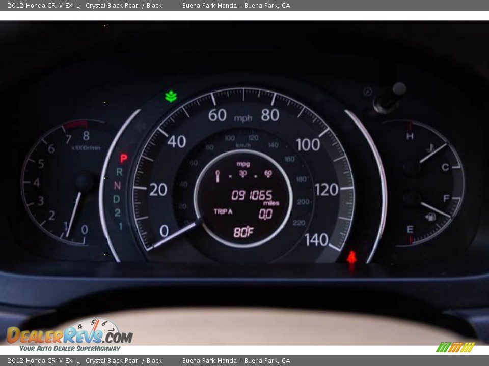 2012 Honda CR-V EX-L Crystal Black Pearl / Black Photo #23