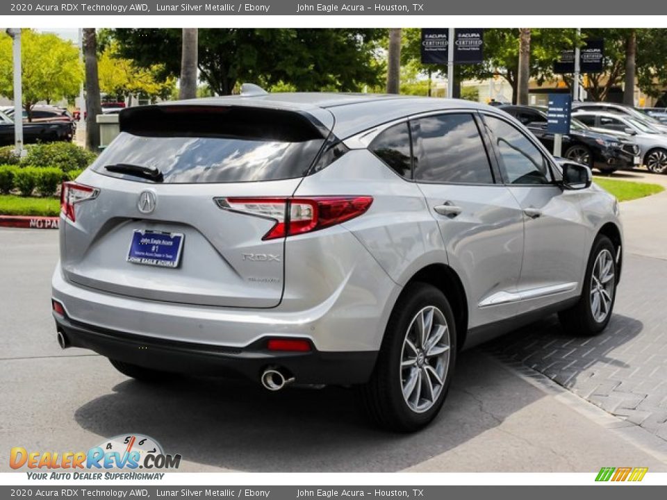 2020 Acura RDX Technology AWD Lunar Silver Metallic / Ebony Photo #7