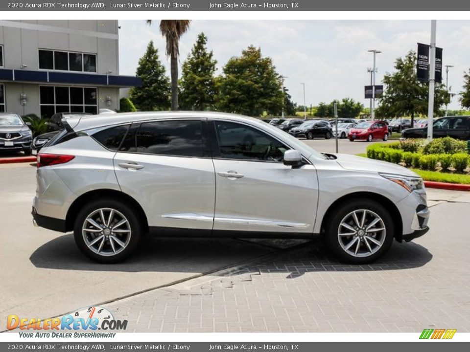 2020 Acura RDX Technology AWD Lunar Silver Metallic / Ebony Photo #8