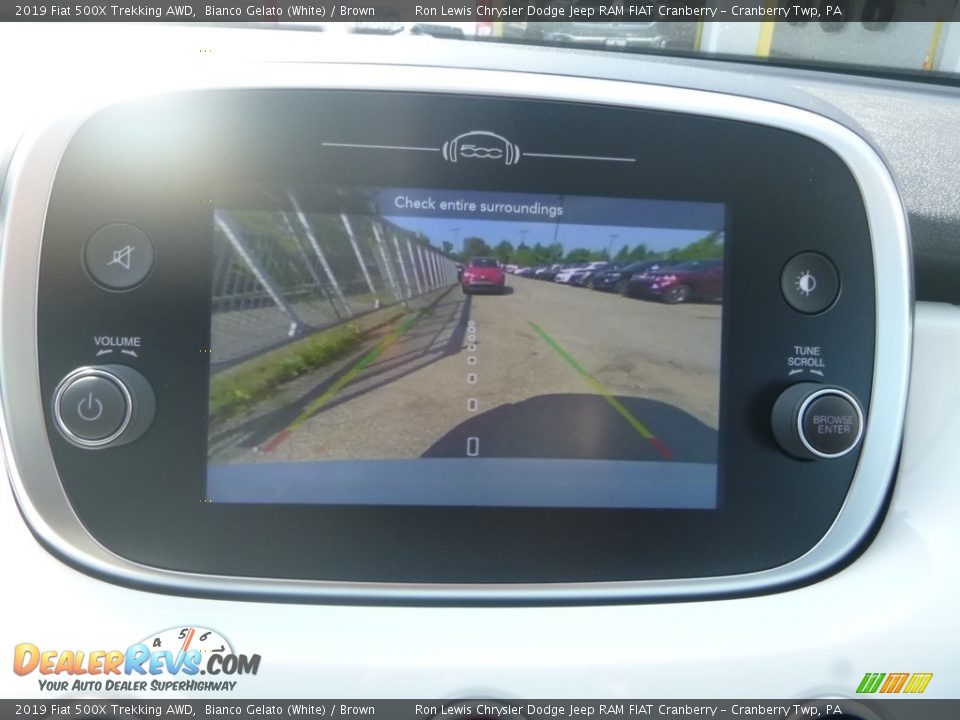 2019 Fiat 500X Trekking AWD Bianco Gelato (White) / Brown Photo #18