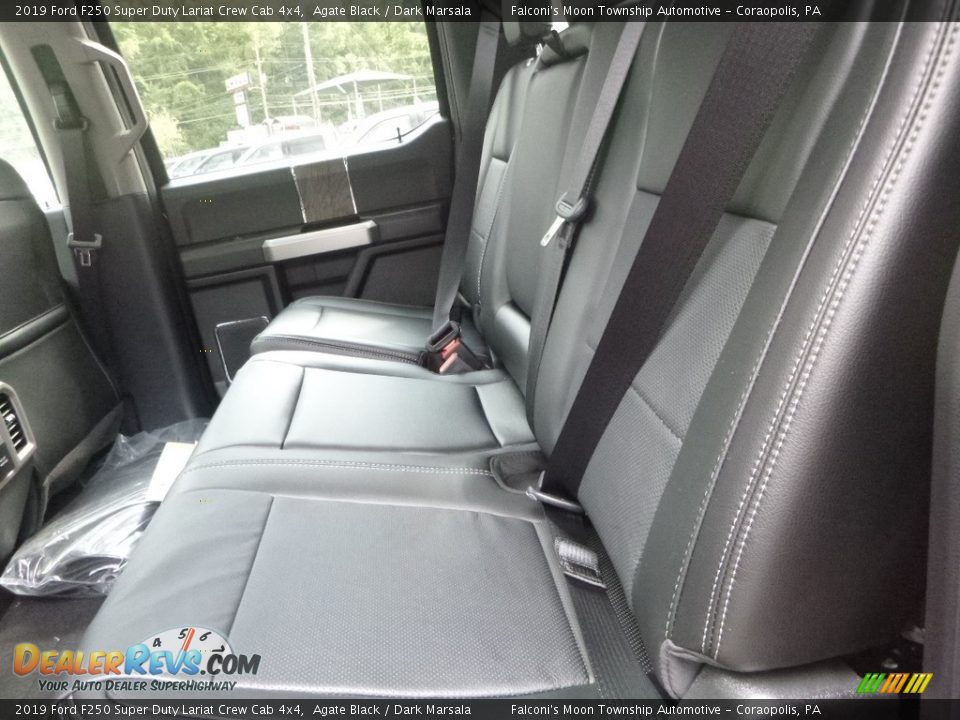 Rear Seat of 2019 Ford F250 Super Duty Lariat Crew Cab 4x4 Photo #8
