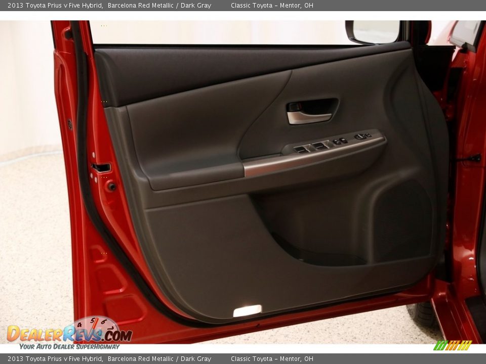 2013 Toyota Prius v Five Hybrid Barcelona Red Metallic / Dark Gray Photo #4