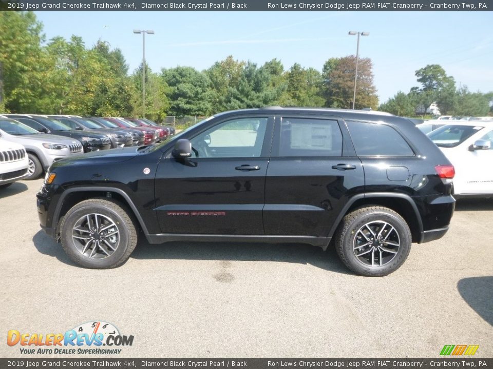 Diamond Black Crystal Pearl 2019 Jeep Grand Cherokee Trailhawk 4x4 Photo #2
