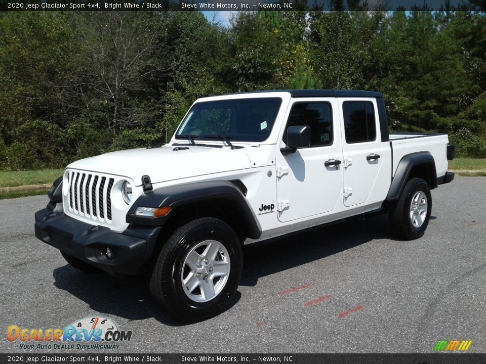 2020 Jeep Gladiator Sport 4x4 Bright White / Black Photo #2