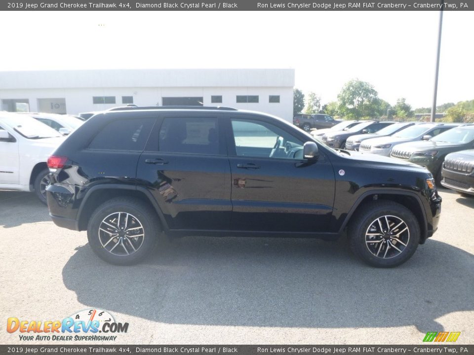 2019 Jeep Grand Cherokee Trailhawk 4x4 Diamond Black Crystal Pearl / Black Photo #6