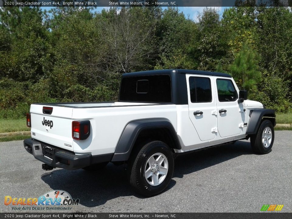 2020 Jeep Gladiator Sport 4x4 Bright White / Black Photo #6