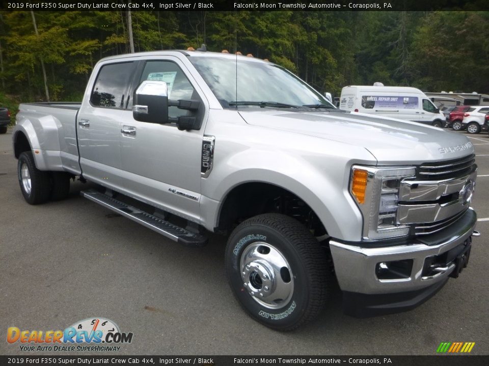 2019 Ford F350 Super Duty Lariat Crew Cab 4x4 Ingot Silver / Black Photo #3