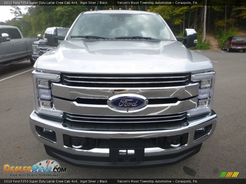 2019 Ford F350 Super Duty Lariat Crew Cab 4x4 Ingot Silver / Black Photo #4
