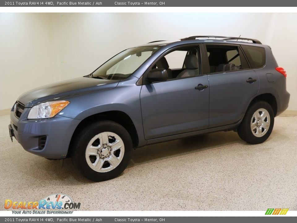 2011 Toyota RAV4 I4 4WD Pacific Blue Metallic / Ash Photo #3