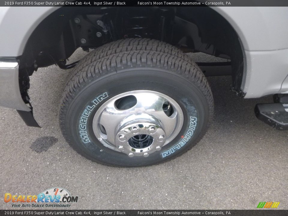 2019 Ford F350 Super Duty Lariat Crew Cab 4x4 Ingot Silver / Black Photo #7