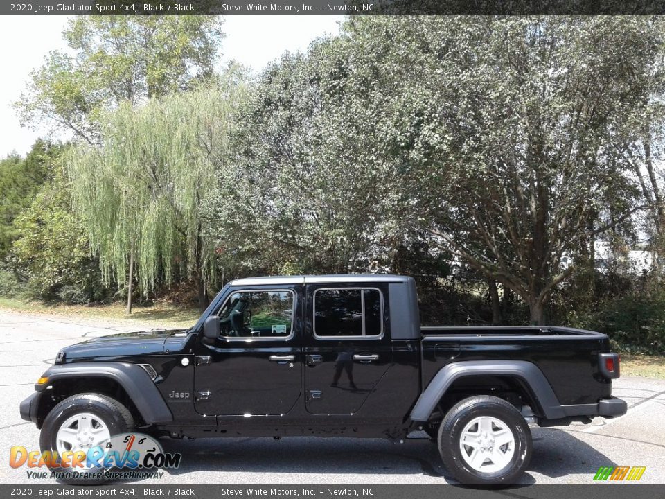 2020 Jeep Gladiator Sport 4x4 Black / Black Photo #1