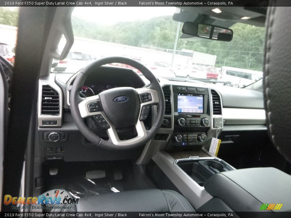 2019 Ford F350 Super Duty Lariat Crew Cab 4x4 Ingot Silver / Black Photo #10