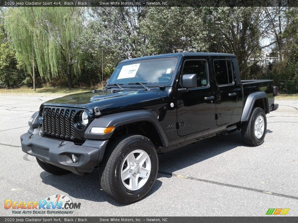 2020 Jeep Gladiator Sport 4x4 Black / Black Photo #2