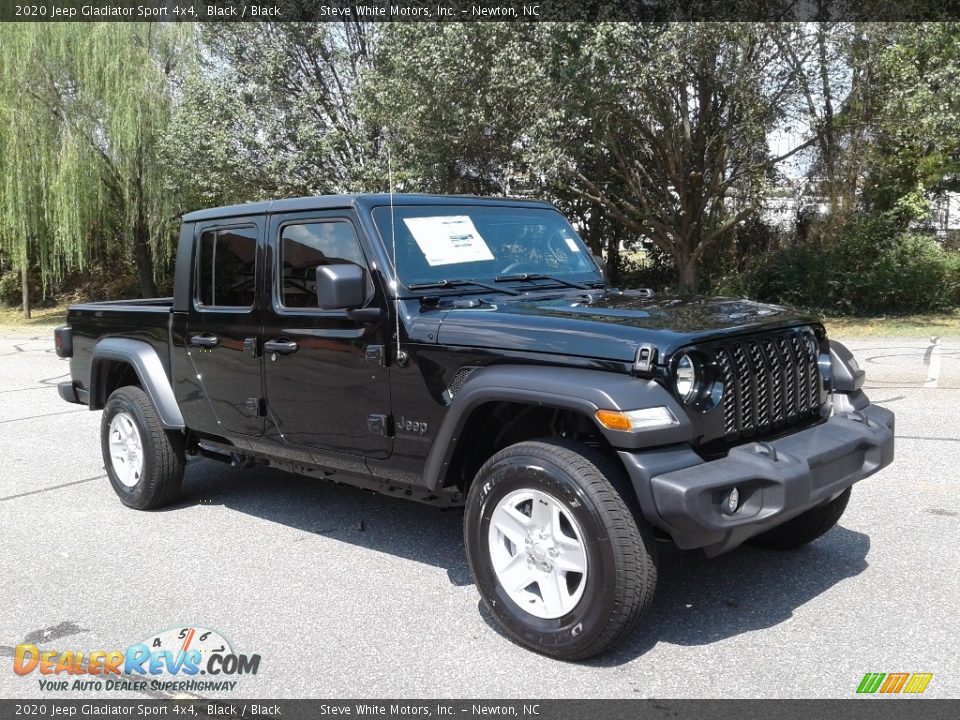 2020 Jeep Gladiator Sport 4x4 Black / Black Photo #4