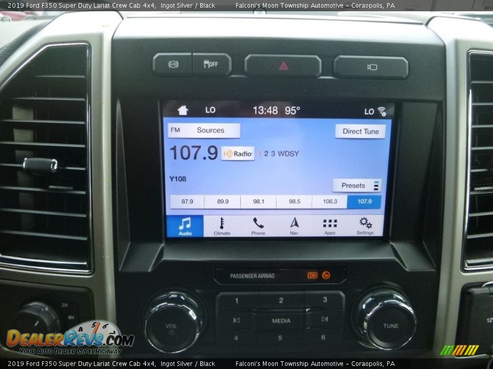 2019 Ford F350 Super Duty Lariat Crew Cab 4x4 Ingot Silver / Black Photo #13