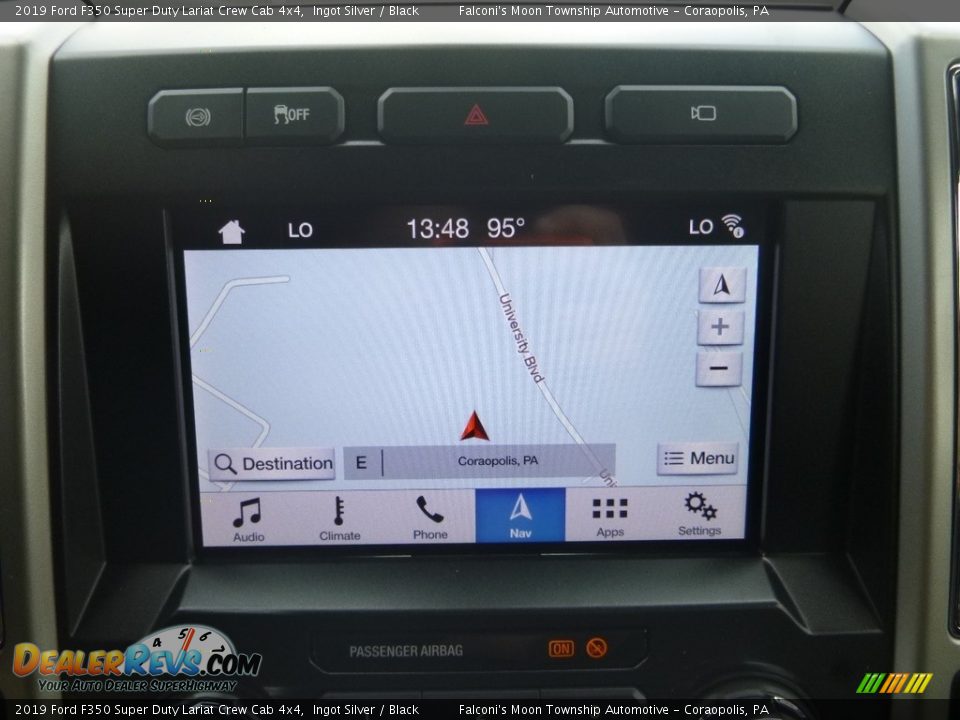 2019 Ford F350 Super Duty Lariat Crew Cab 4x4 Ingot Silver / Black Photo #14