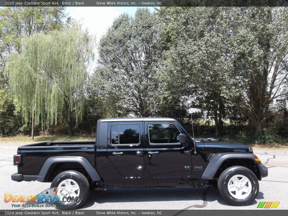 2020 Jeep Gladiator Sport 4x4 Black / Black Photo #5