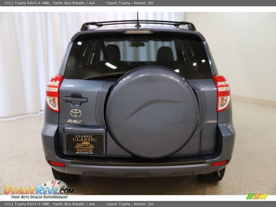 2011 Toyota RAV4 I4 4WD Pacific Blue Metallic / Ash Photo #14