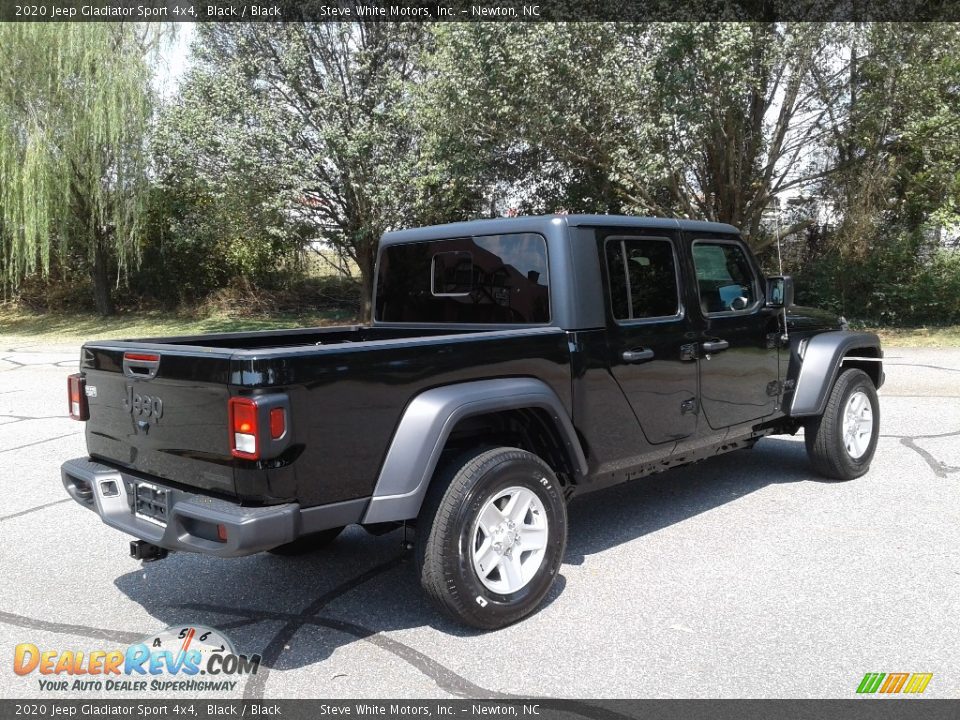 2020 Jeep Gladiator Sport 4x4 Black / Black Photo #6