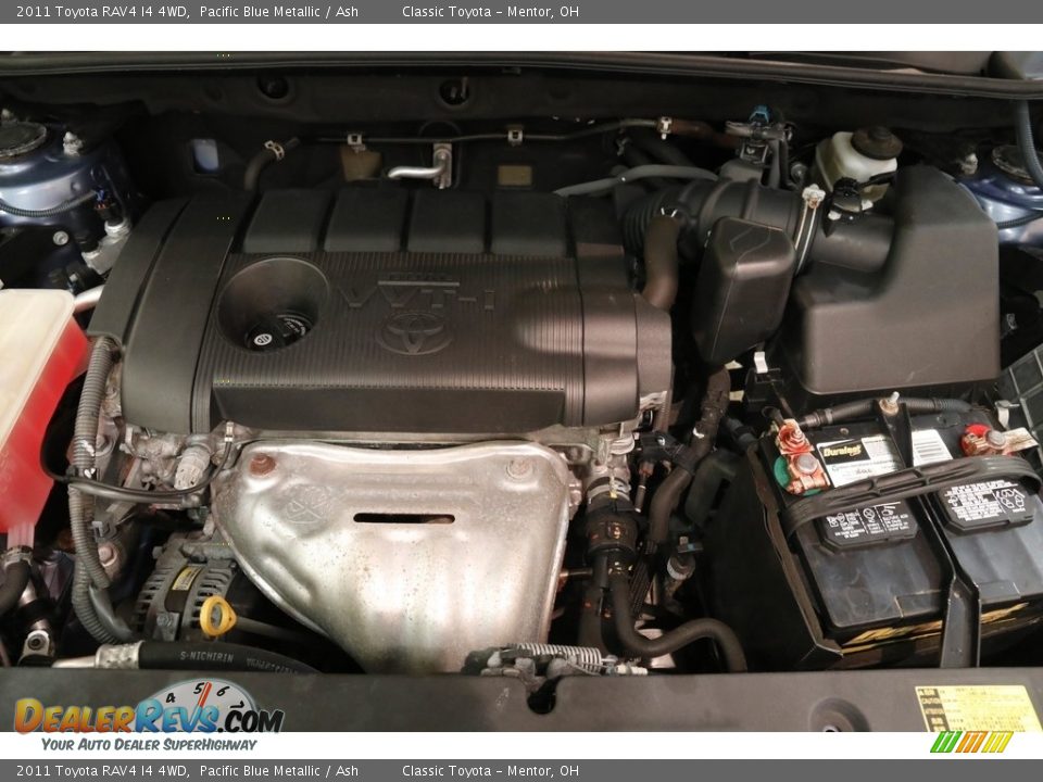 2011 Toyota RAV4 I4 4WD Pacific Blue Metallic / Ash Photo #15