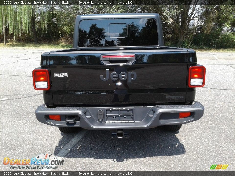 2020 Jeep Gladiator Sport 4x4 Black / Black Photo #7