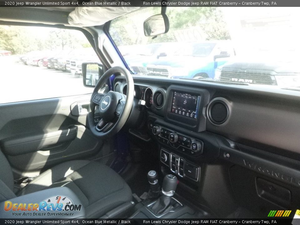 2020 Jeep Wrangler Unlimited Sport 4x4 Ocean Blue Metallic / Black Photo #10
