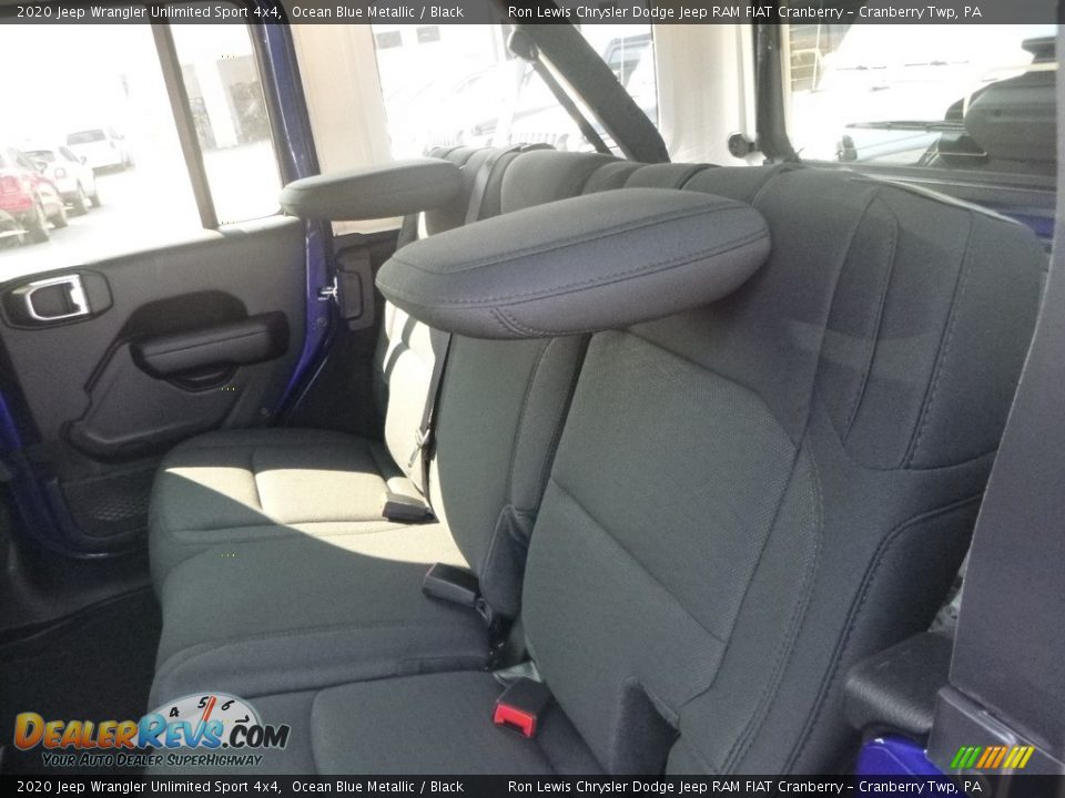 2020 Jeep Wrangler Unlimited Sport 4x4 Ocean Blue Metallic / Black Photo #11