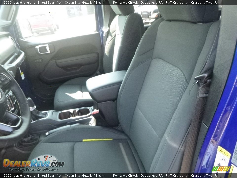 2020 Jeep Wrangler Unlimited Sport 4x4 Ocean Blue Metallic / Black Photo #12