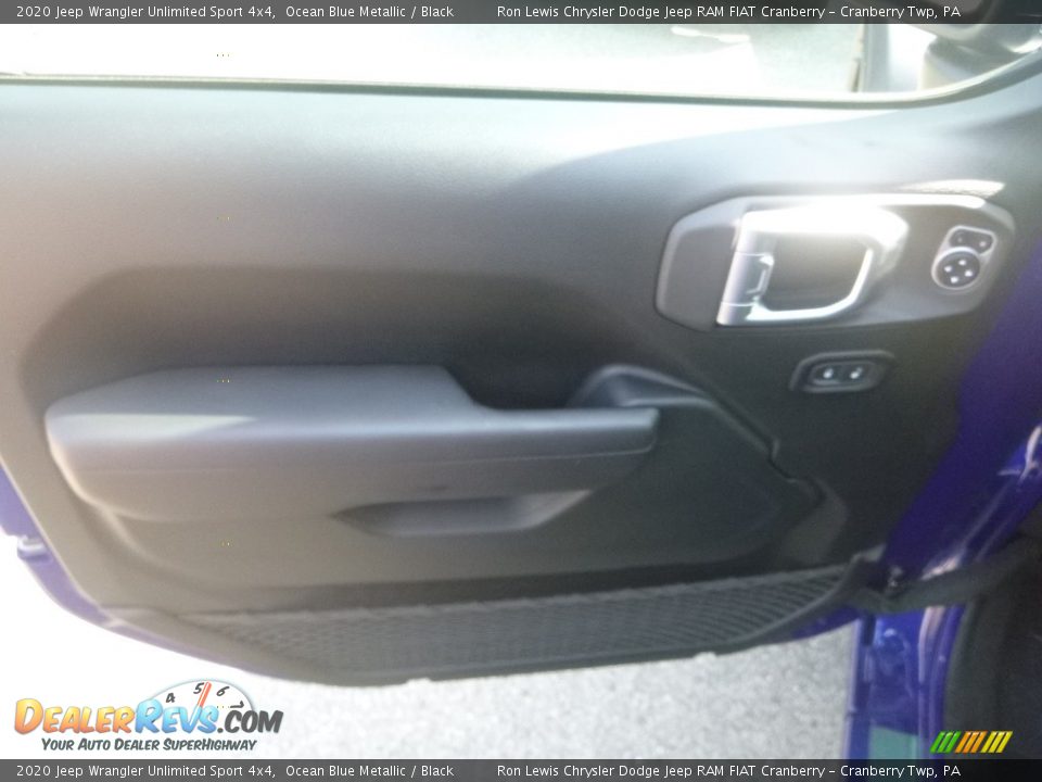 2020 Jeep Wrangler Unlimited Sport 4x4 Ocean Blue Metallic / Black Photo #13