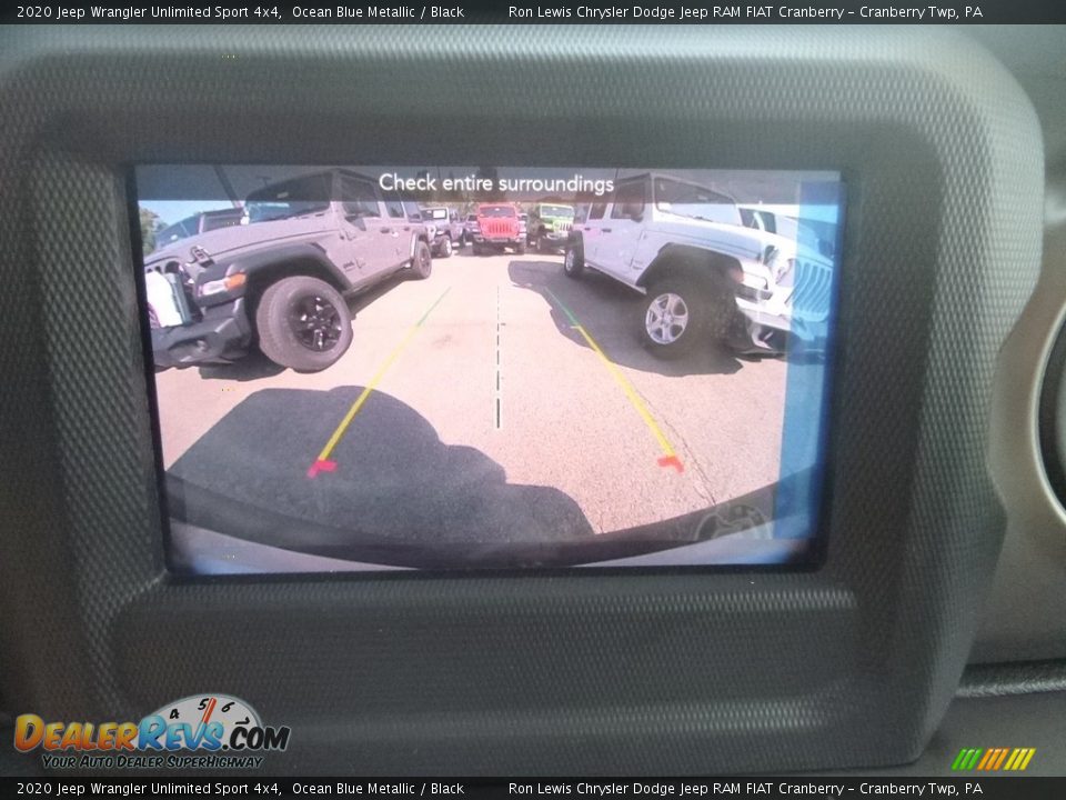 2020 Jeep Wrangler Unlimited Sport 4x4 Ocean Blue Metallic / Black Photo #16