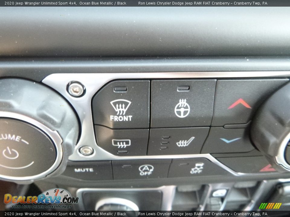 2020 Jeep Wrangler Unlimited Sport 4x4 Ocean Blue Metallic / Black Photo #17