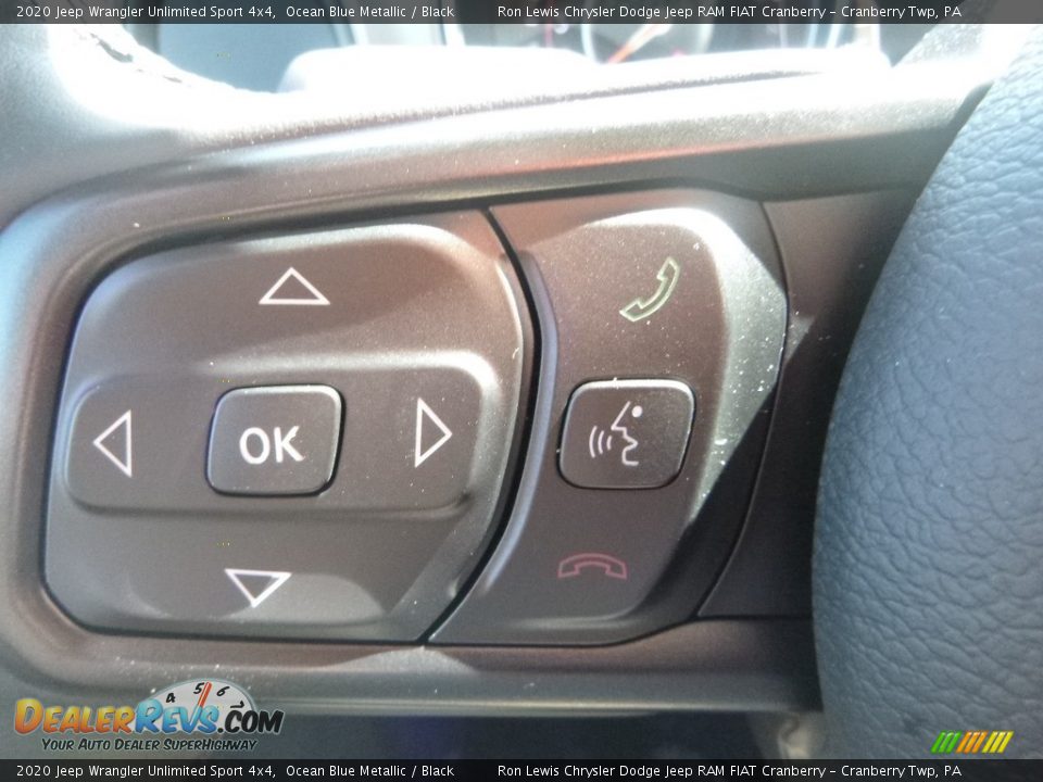 2020 Jeep Wrangler Unlimited Sport 4x4 Ocean Blue Metallic / Black Photo #19