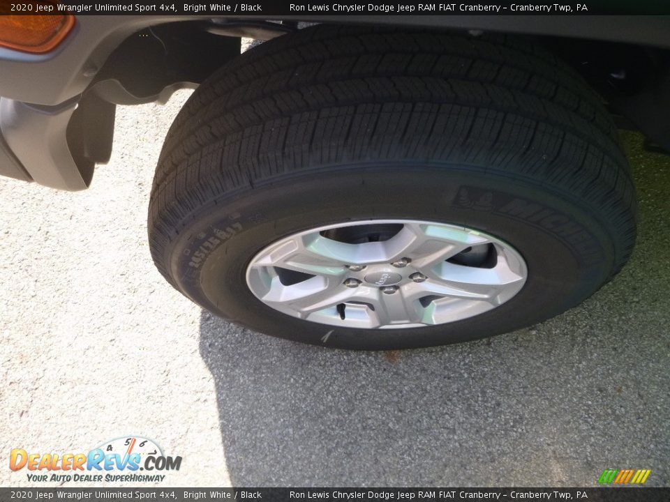 2020 Jeep Wrangler Unlimited Sport 4x4 Bright White / Black Photo #2