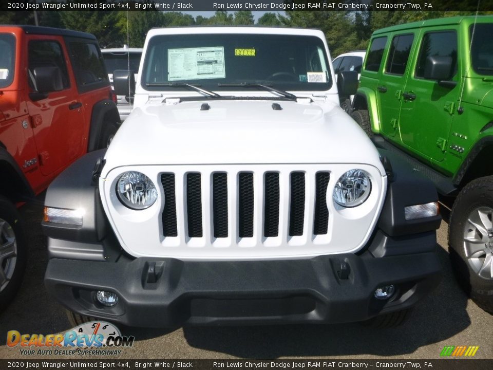 2020 Jeep Wrangler Unlimited Sport 4x4 Bright White / Black Photo #6