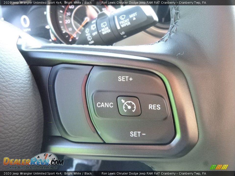 2020 Jeep Wrangler Unlimited Sport 4x4 Bright White / Black Photo #16