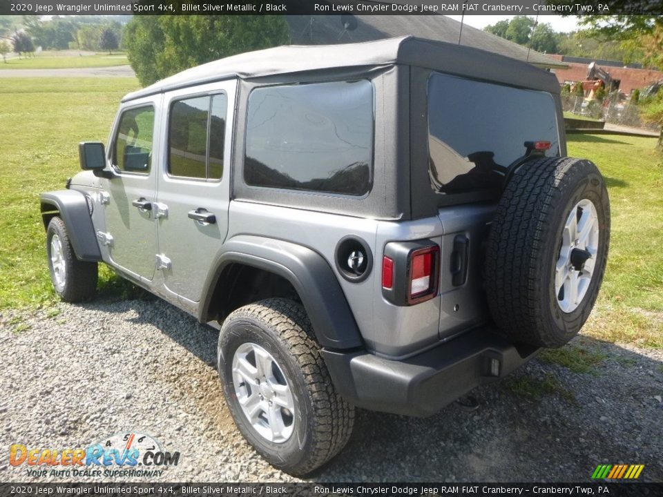 2020 Jeep Wrangler Unlimited Sport 4x4 Billet Silver Metallic / Black Photo #2