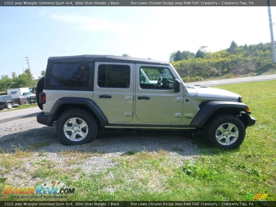 2020 Jeep Wrangler Unlimited Sport 4x4 Billet Silver Metallic / Black Photo #5