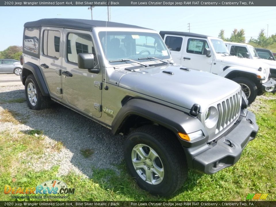 2020 Jeep Wrangler Unlimited Sport 4x4 Billet Silver Metallic / Black Photo #6