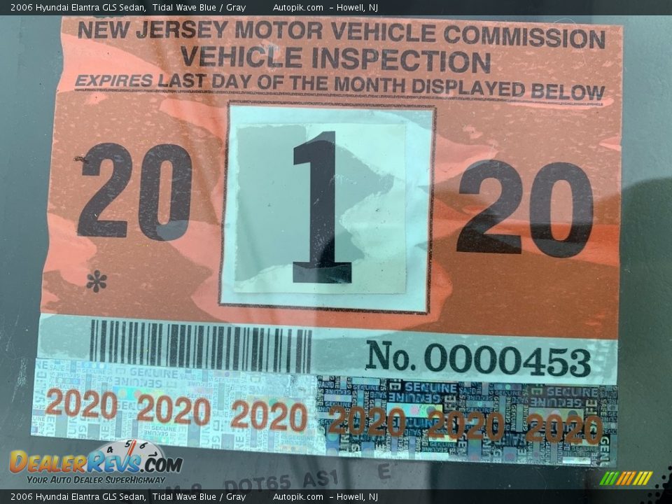 2006 Hyundai Elantra GLS Sedan Tidal Wave Blue / Gray Photo #9