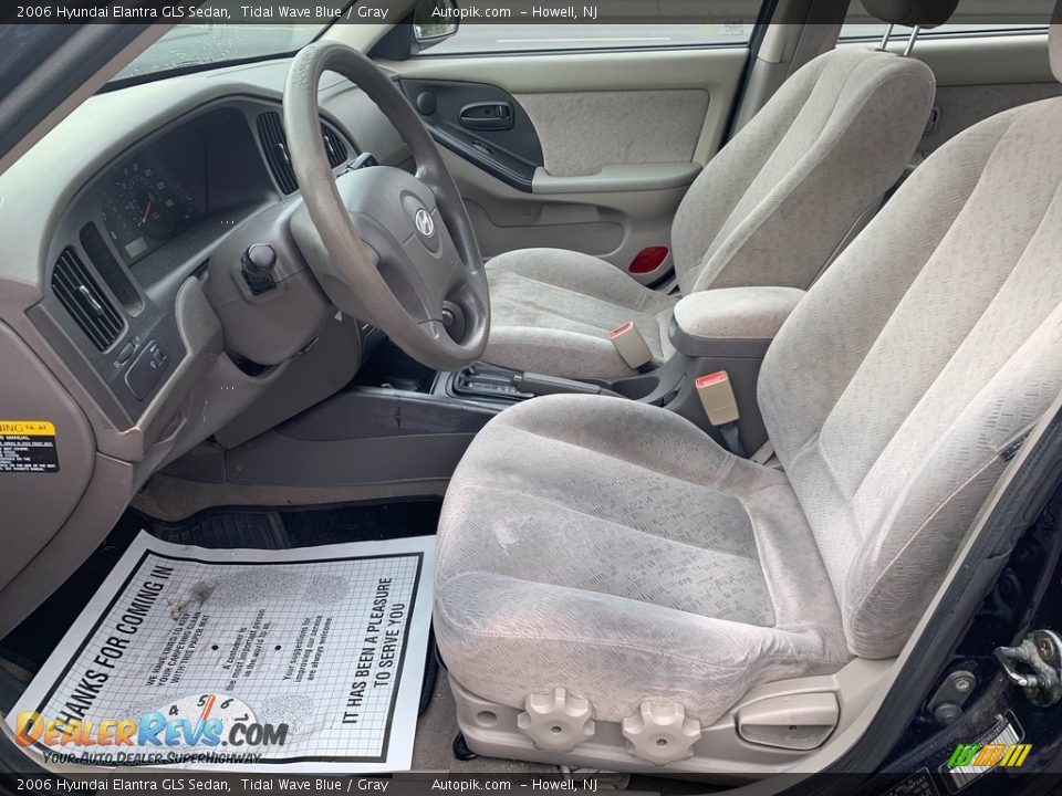 2006 Hyundai Elantra GLS Sedan Tidal Wave Blue / Gray Photo #10