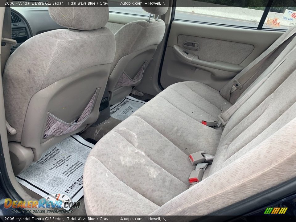 2006 Hyundai Elantra GLS Sedan Tidal Wave Blue / Gray Photo #11