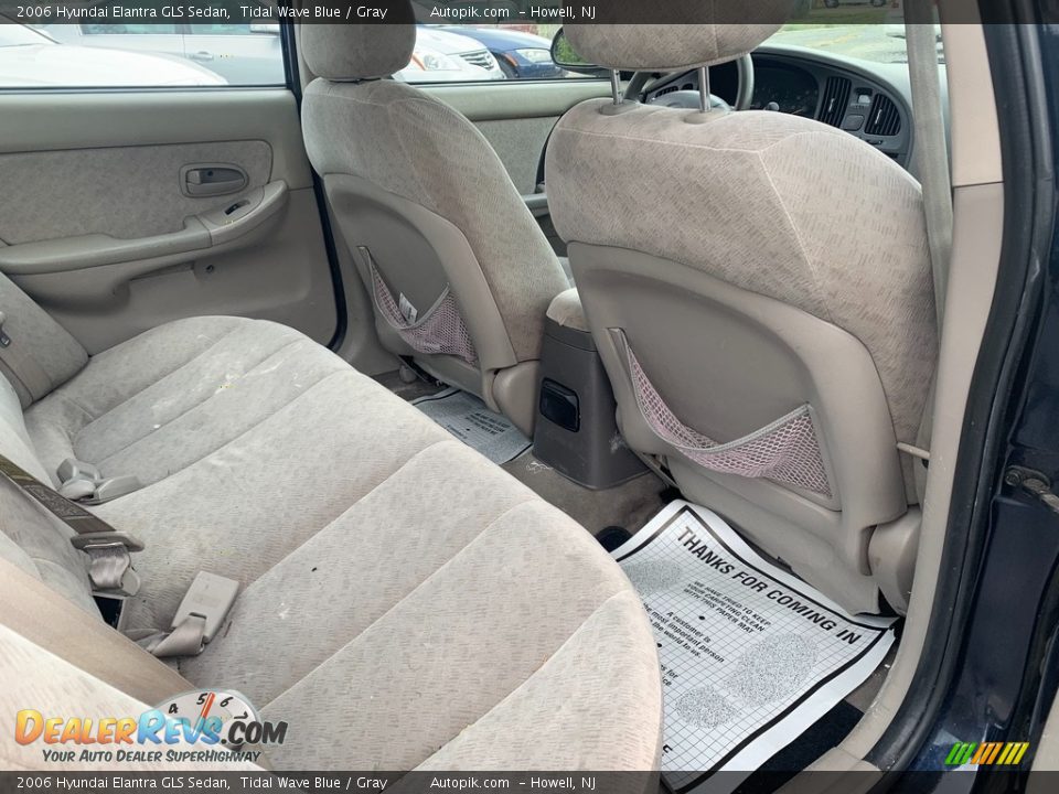 2006 Hyundai Elantra GLS Sedan Tidal Wave Blue / Gray Photo #12